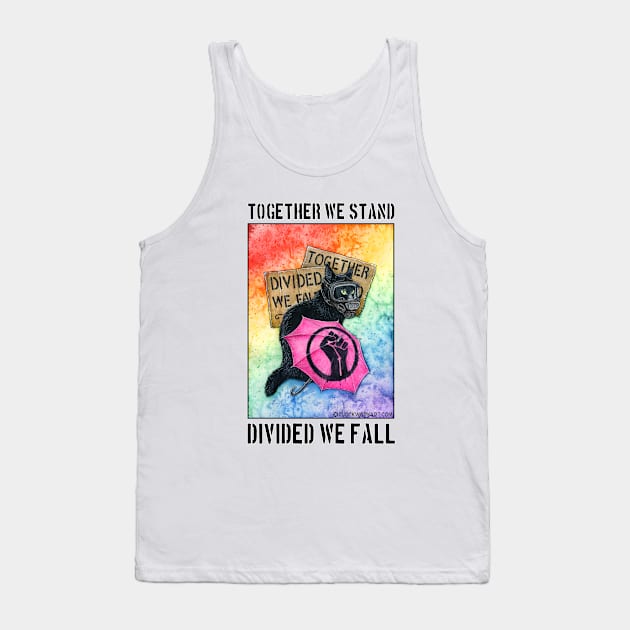 Divided We Fall Tank Top by Clockwork Art